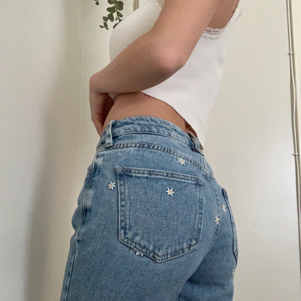 floral pacsun mom jean